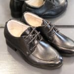 Chaussures enfants en cuir noir Lya Création